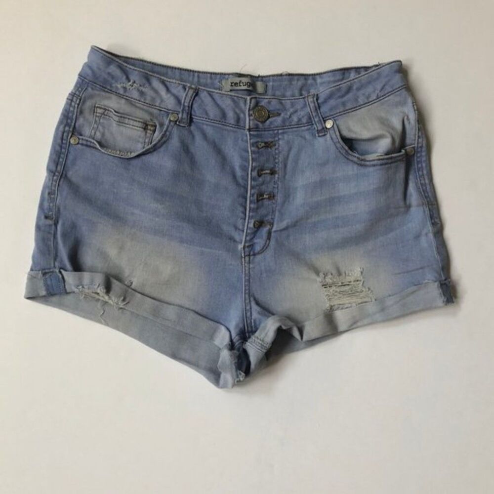 Refuge Light color High wasted Jean Shorts Size 10